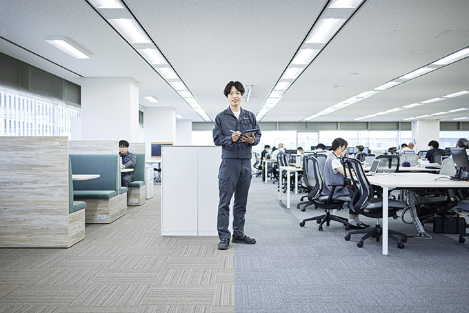 施工管理を通して、笑顔の街づくりに貢献したい。