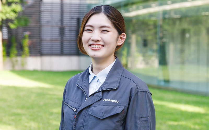 世の中の役に立ちたくて、私はパナソニックに決めました。